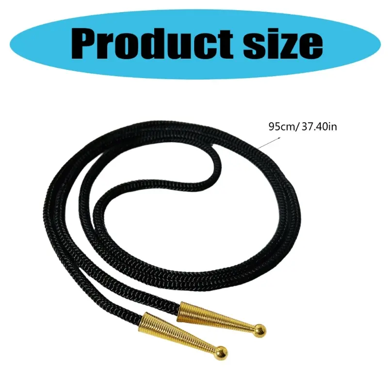 652F Customizable Bolo Tie Component with Metal Carved Pendant For Personalizing Accessory Neck Jewelry Craft Design