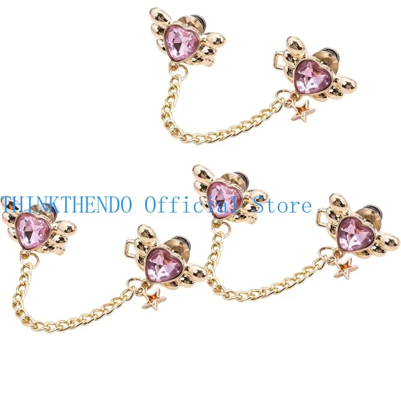 39BB Angel Wing Heart Waist Tightening Pin Waist Reducers Waist Adjusting Shaper Tool Women Fashion Waist Accessories 3PCS