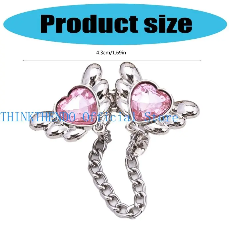 39BB Angel Wing Heart Waist Tightening Pin Waist Reducers Waist Adjusting Shaper Tool Women Fashion Waist Accessories 3PCS