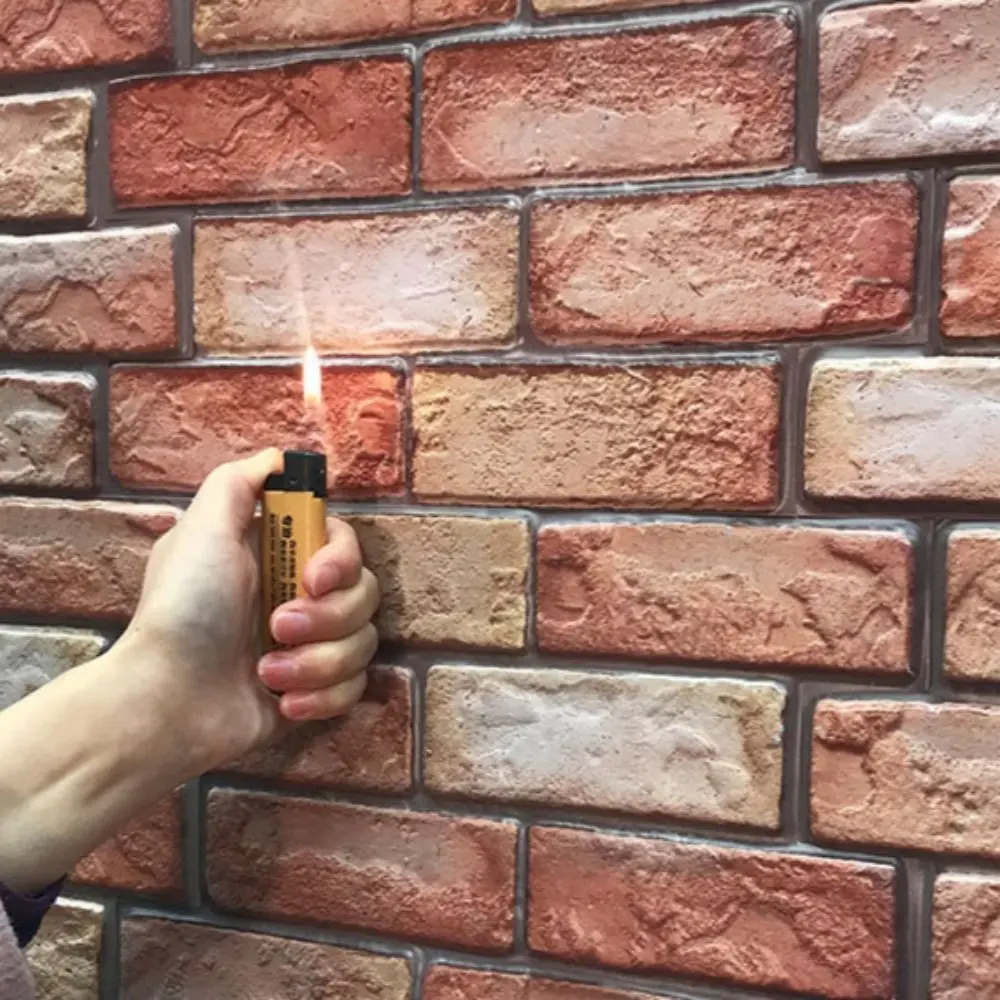 Antibacterial Bedroom Waterproof Self-adhesive Brick Design Background Wallpaper For Wall Decoration Wall Decal 3D Wallpaper
