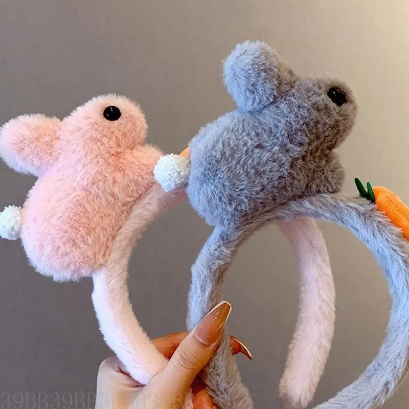 39BB Playful Cartoon Themed Hairband Comfortable Rabbit Party Heawear for Adults