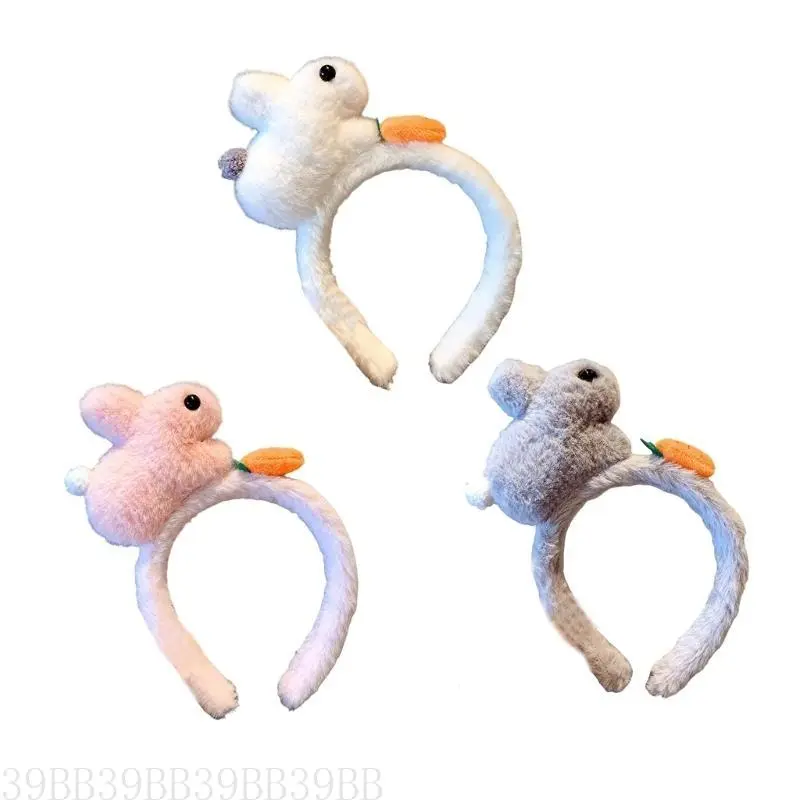 39BB Playful Cartoon Themed Hairband Comfortable Rabbit Party Heawear for Adults