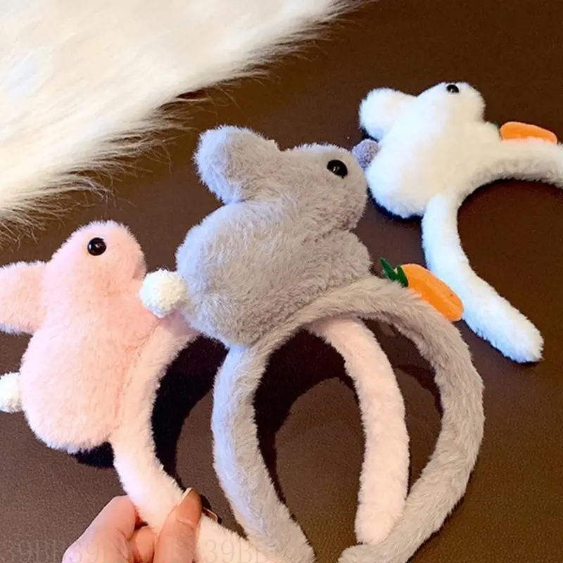 39BB Playful Cartoon Themed Hairband Comfortable Rabbit Party Heawear for Adults