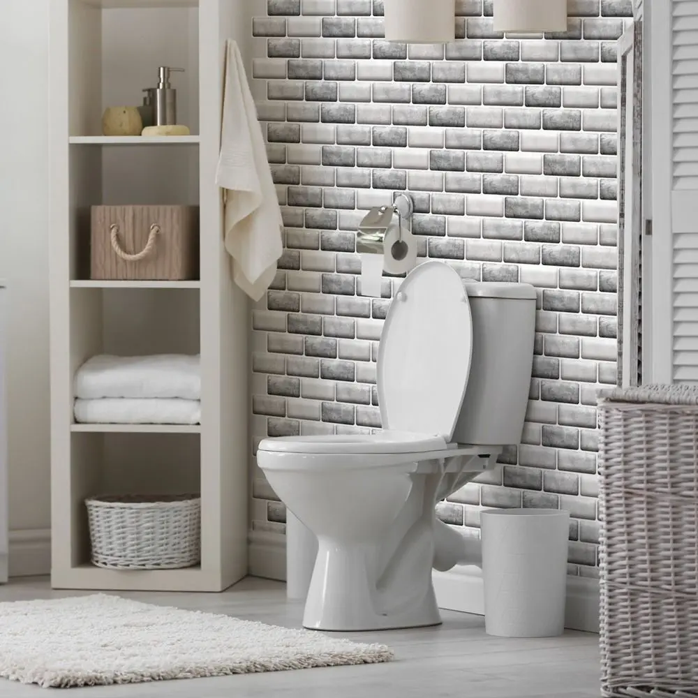 Antibacterial Bedroom Waterproof Self-adhesive Brick Design Background Wallpaper For Wall Decoration Wall Decal 3D Wallpaper