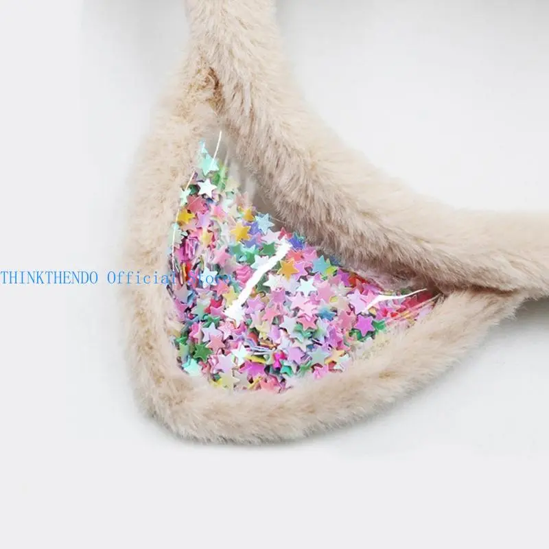 652F Furry and Warm Plush Ear Warmer for Winter Outdoor Activities Keep You Warm in Cold Weather for Skiing