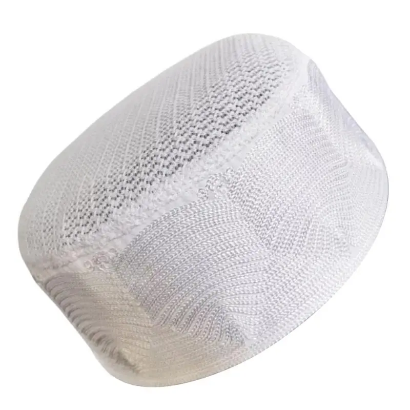 652F Muslims Men Prayer Hat Traditional Saudi Arabia Islamic Headwear Ethnic Cultural Islamic Hat Holiday Gift