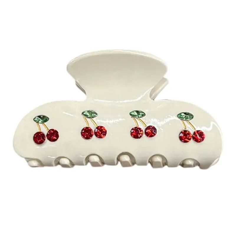 652F Sweet Cherry Designs Hair Clip For Fashionable Teens And Ladies Nonslip Hair Styling Accessories for Women and Girl