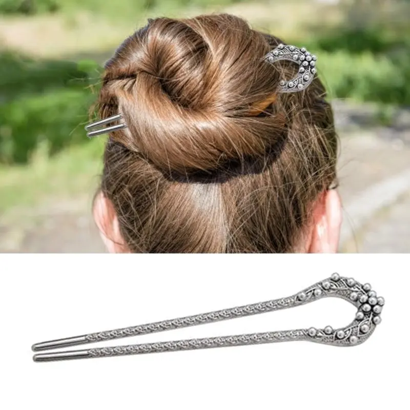 652F Chinese Traditional Hair Traditional Chinese Elegant Pearls Hair Chopsticks Girl Cosplay Hair Jewelry
