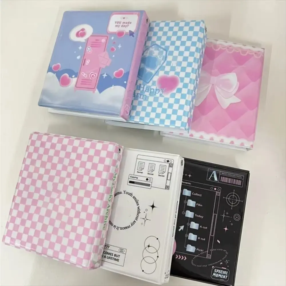 20 Pages Korean Four-grid INS Photo Album Creative Handmade Photocard Binder Portable PVC Card Binder Album Idol Cards
