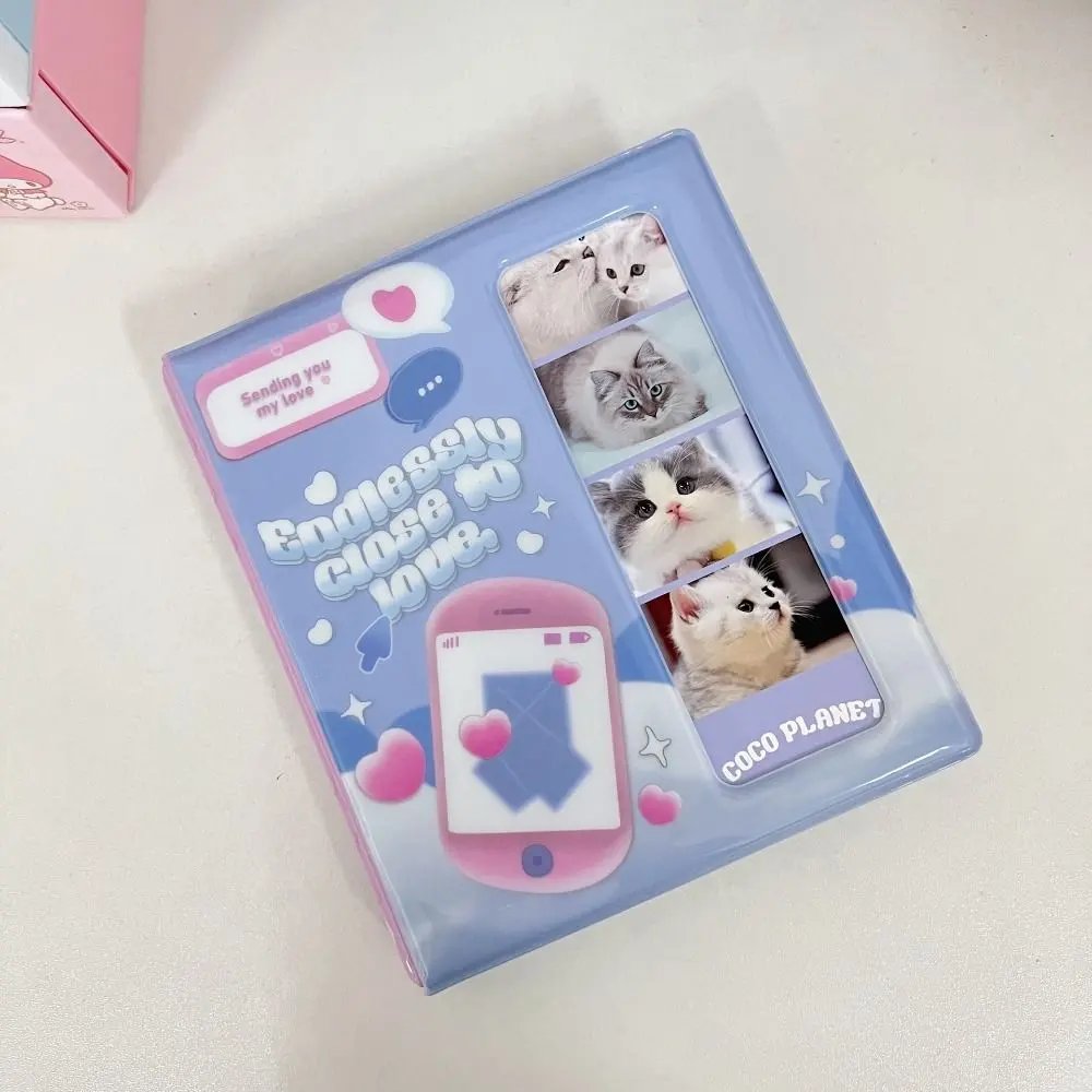 20 Pages Korean Four-grid INS Photo Album Creative Handmade Photocard Binder Portable PVC Card Binder Album Idol Cards