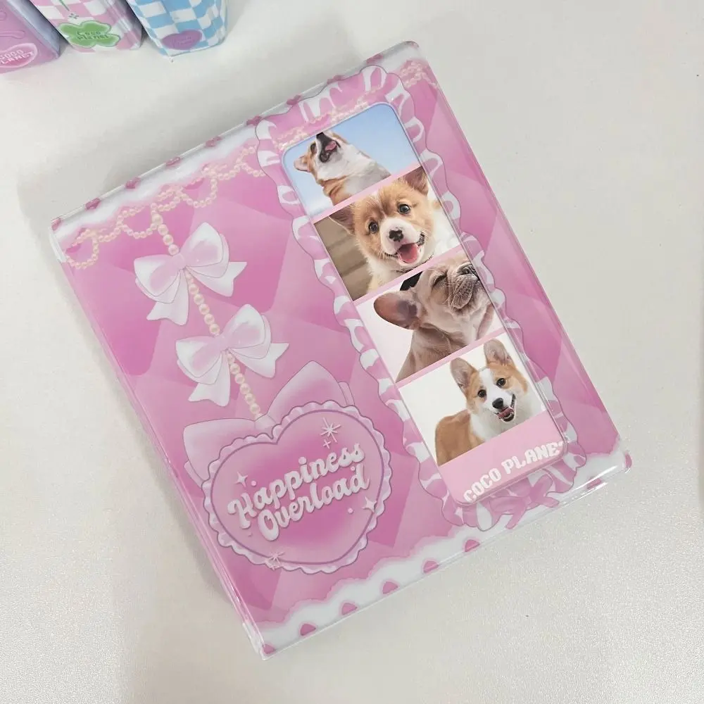 20 Pages Korean Four-grid INS Photo Album Creative Handmade Photocard Binder Portable PVC Card Binder Album Idol Cards
