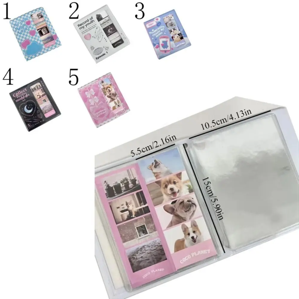 20 Pages Korean Four-grid INS Photo Album Creative Handmade Photocard Binder Portable PVC Card Binder Album Idol Cards