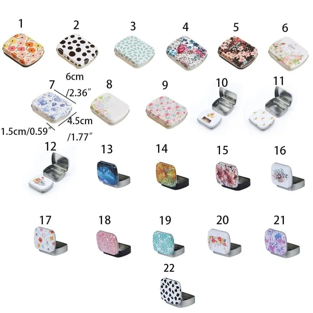Practical Waterproof Mini Iron Box Reusable Exquisite Candy Packing Box Simple Small Storage Container Household