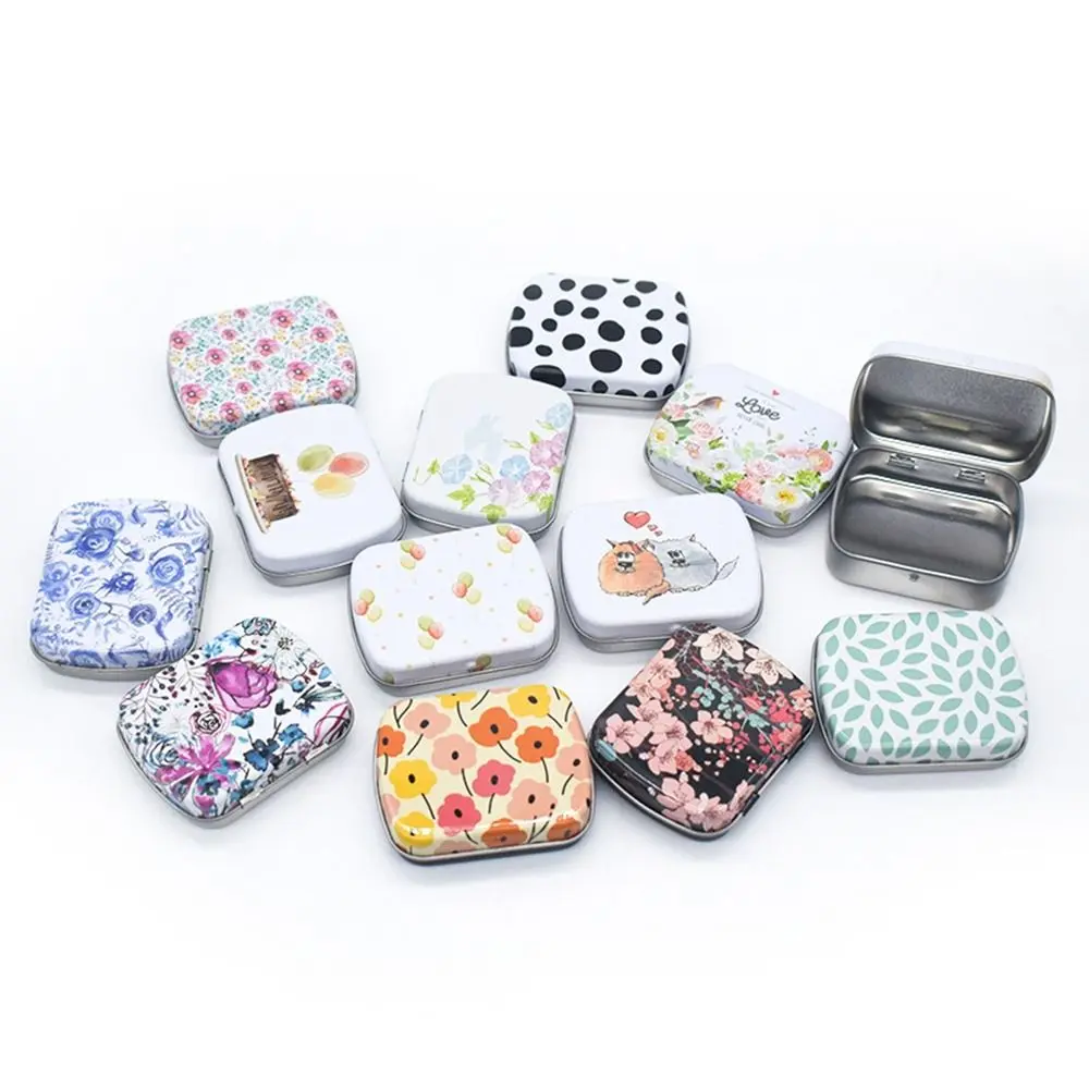 Practical Waterproof Mini Iron Box Reusable Exquisite Candy Packing Box Simple Small Storage Container Household