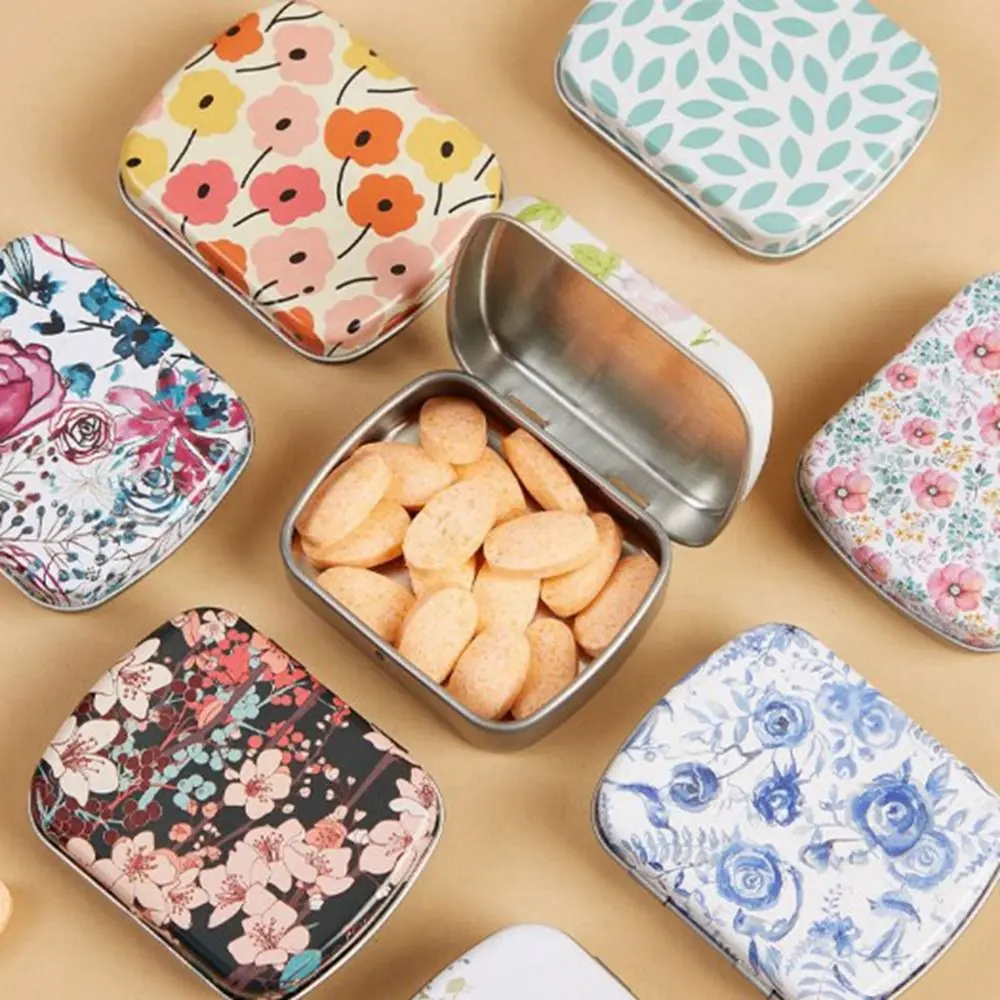 Practical Waterproof Mini Iron Box Reusable Exquisite Candy Packing Box Simple Small Storage Container Household