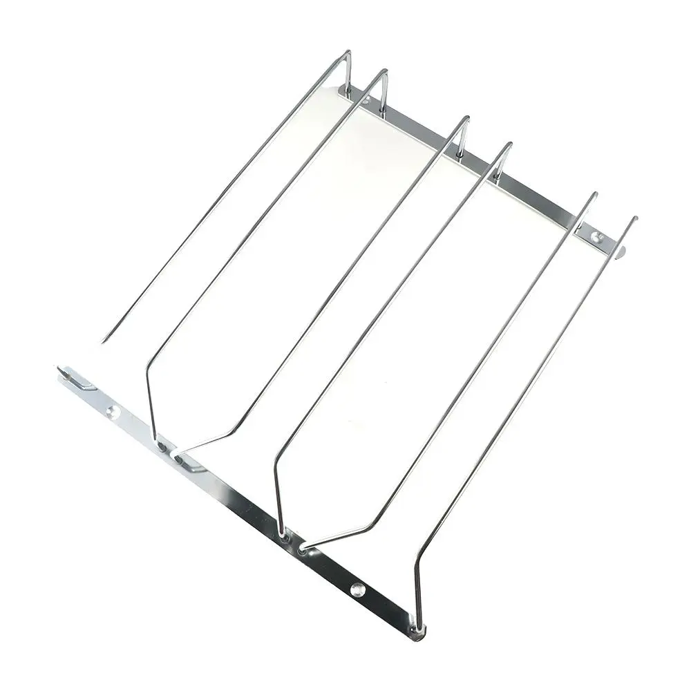 Silver Useful High Glass Rack Single Row Multiple Size Double Row Glass Holder Wine Rack Goblet Holder Wine Glass Rack