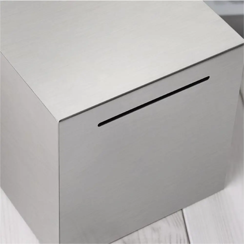 Solid Safe For Kids/Adults Stainless Steel Jar Piggy Bank Safe Box Money Bank Box Money Savings Bank