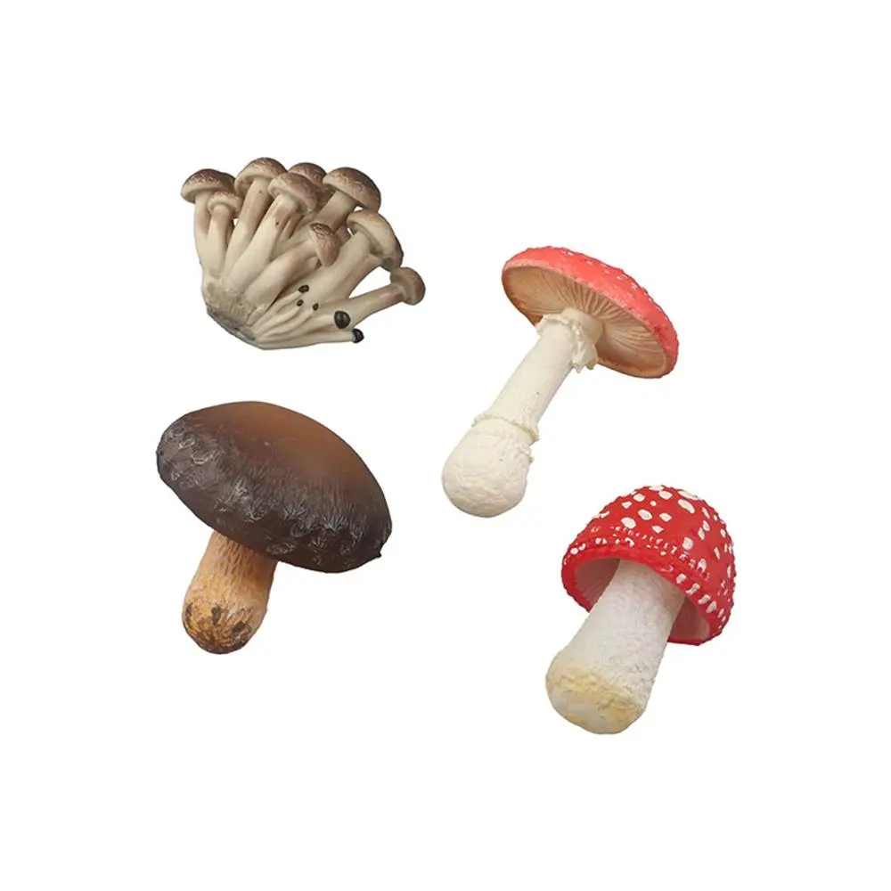 Vegetable Model Fungus Figurines Matsutake Oyste Artificial Simulation Mushroom Teaching Toy Pleurotus Fungus Model Garden Decor