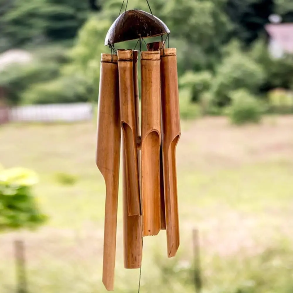 Use Creative Wall Hanging Weather Resistance Tea Room Outdoor Decoration Door Pendant Bell Tube Wind Chime Handcrafted Gift