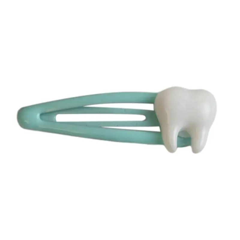 652F Tooth Clip Hairpin Y2K Girls Ornaments Headdress Hair Accessories Harajuku Barrettes Clip Bangs Hairpin