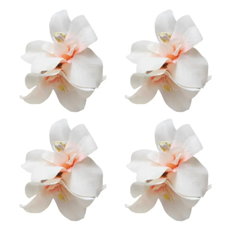 652F 4Pcs Elegant Hawaiian Hibiscus Hair Clip Floral Hair Accessory Festival Hair Decoration for Vacation Photo Outfits