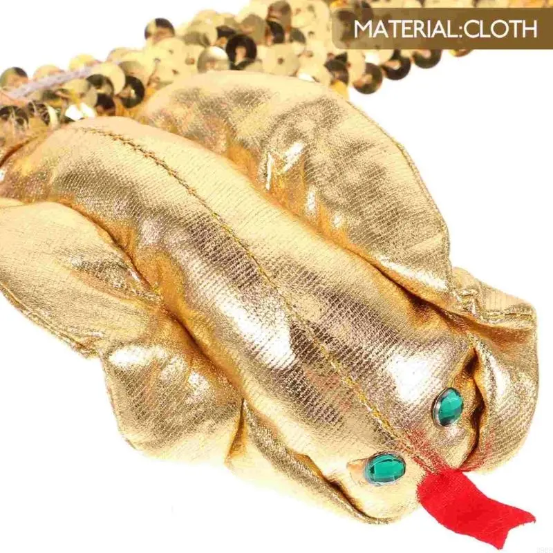 652F Pharaoh Egyptian Headband Hair Hoop Snake Halloween Hair Holder Carnivals Party Headwear for Teenagers Adult