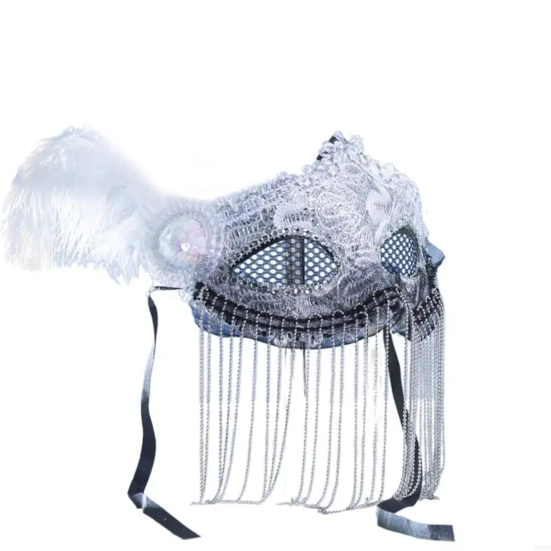 39BB Festival Mask Performances Mask Costume Props Half Face Mask for Halloween Carnivals Mask Masquerade Party Wedding Mask