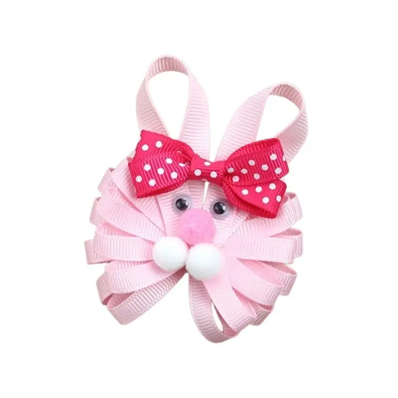 652F Lovely Easter Theme Chick/Bunnies Hair Clip Hair Accessories Hair Barrette For Spring Holiday Celebration And Daily Wear