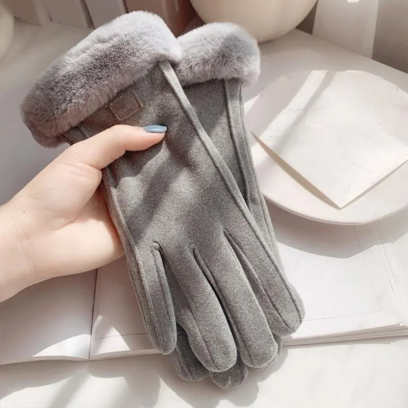 652F 2pack Antiskid Thermals Gloves Multipurpose Winter Mittens Breathable Gloves for Outdoor Activity