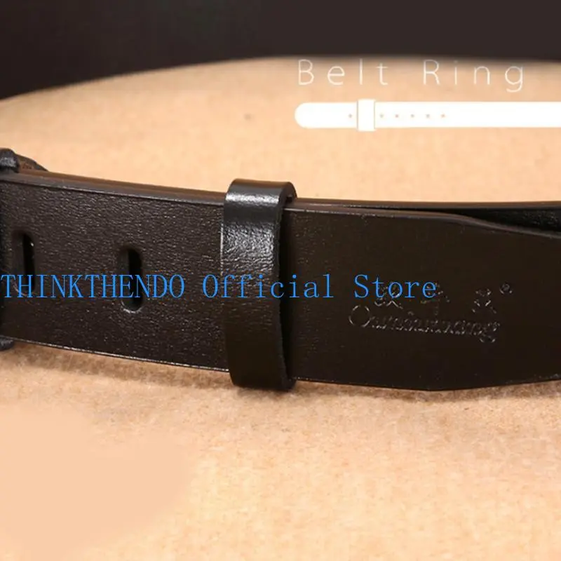 652F Vintage Waist Belt Genuine Loop Delicate Waist Belt Keeper Loop DIY Waistband Accessories Western Cowboy Rock