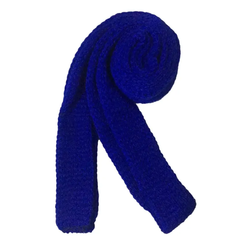 652F Strip Scarf for Women Long Skinny Belt Necktie Neck Scarf Y2K Girls Photo Props Long Neckerchief Skinny Scarf Necktie