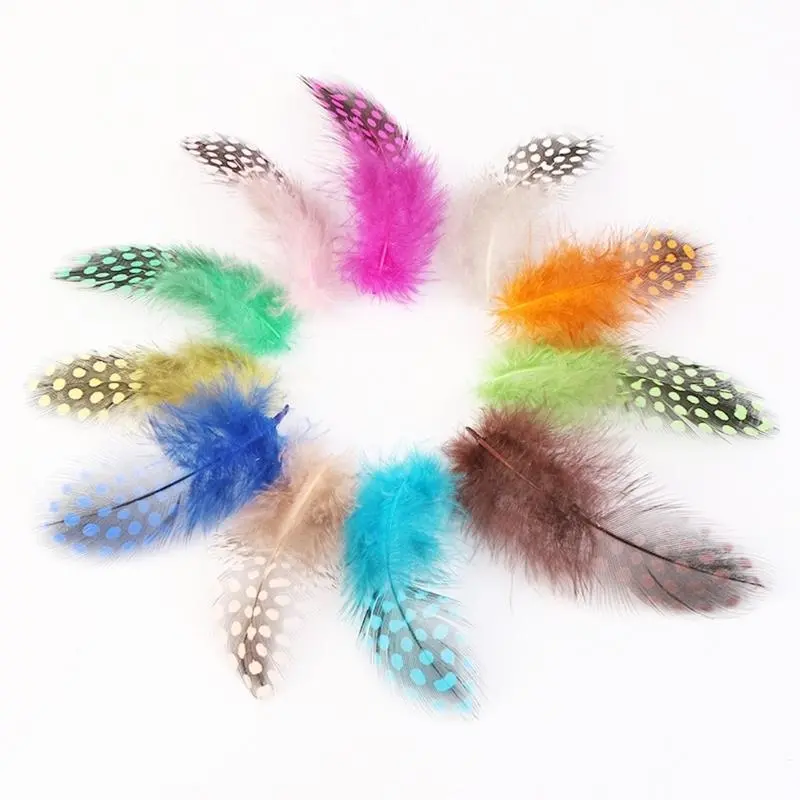 39BB Pack Of 100 Colorful Dotted Natural For Crafts And Wedding Decorations