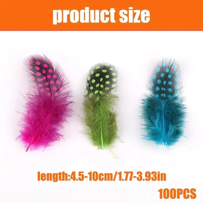 39BB Pack Of 100 Colorful Dotted Natural For Crafts And Wedding Decorations