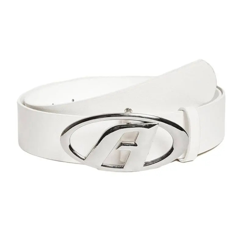 39BB Adjustable Letter Shape Buckles Thin Waist Belt Modern Style Belt Hot Girls Women Waist Belt for Coat Skirts Jeans