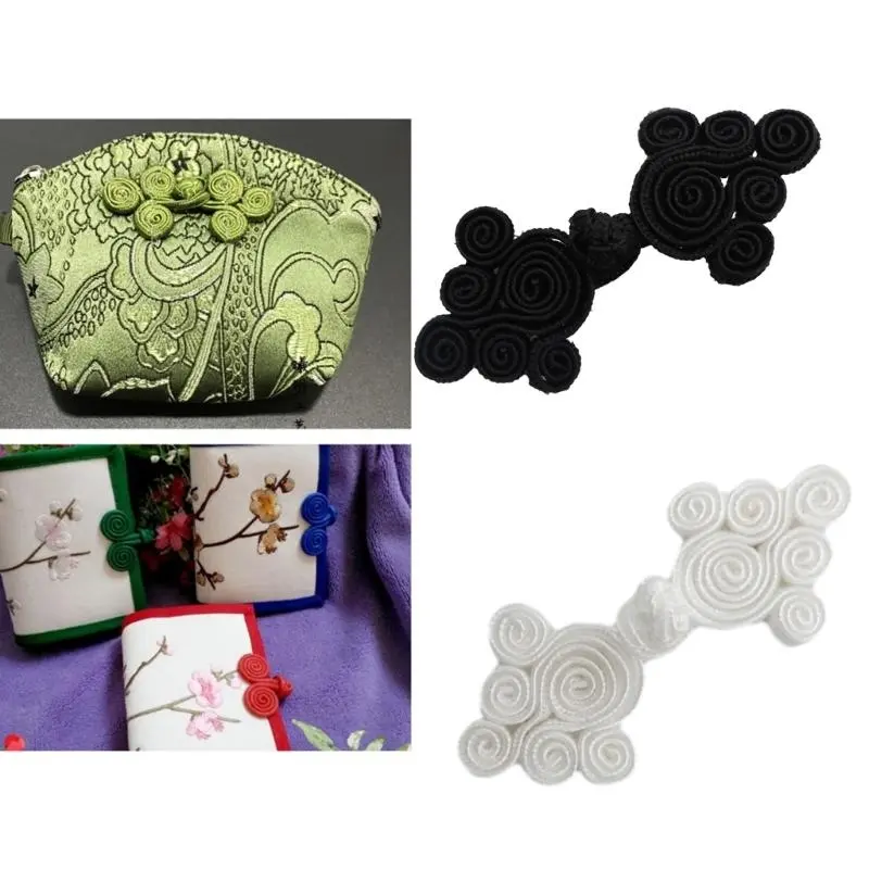 652F Chinese Traditional Button Sewing Crafted  Buttons Sew On for DIY Handcraft Cheongsam Embellishment