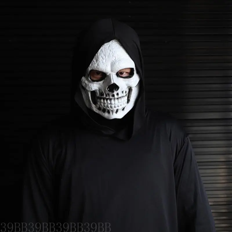 39BB Halloween Skeleton Head Mask Pumpkin Mask Rhinestones Masquerade Mask