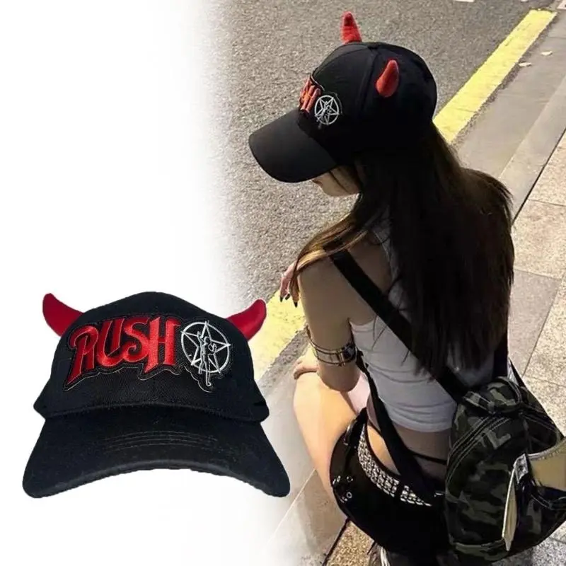 652F Hiphop Baseball Hat for Adult Teens Casual Party Hat Stage Headwear Baseball Hat Street Baseball Hat Headpieces