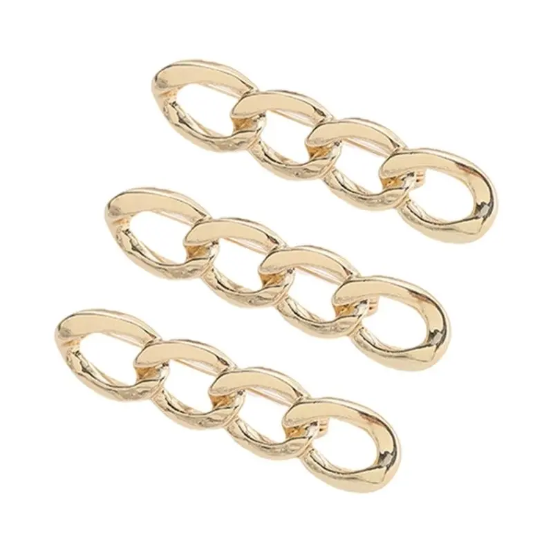 652F Pack of 3 Removable Waist Cinchers Pin Metal Clasp Pin for Jeans Trousers Dresses Cardigan Fashion Clothing Accessories
