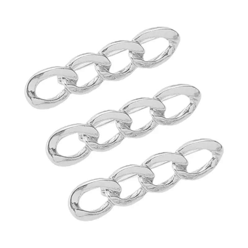652F Pack of 3 Removable Waist Cinchers Pin Metal Clasp Pin for Jeans Trousers Dresses Cardigan Fashion Clothing Accessories