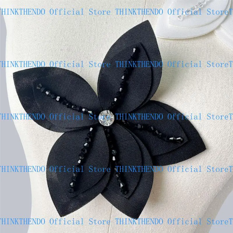 652F Handmade Camellia Pin Light weight Durability Brooch Pin Stylish Unique Brooch for Various Outfits and Occasion