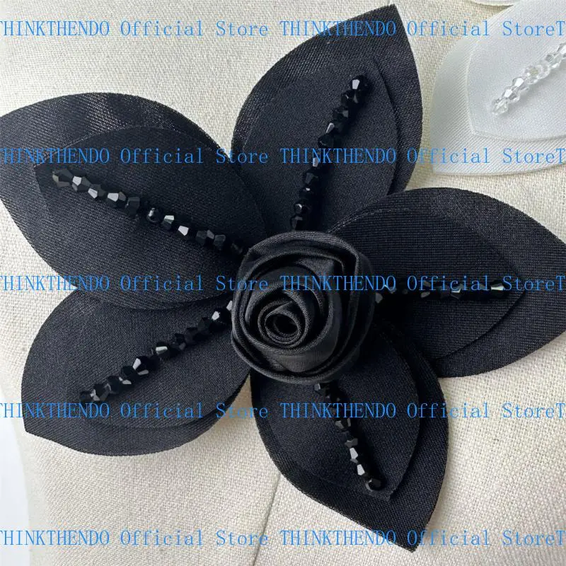652F Handmade Camellia Pin Light weight Durability Brooch Pin Stylish Unique Brooch for Various Outfits and Occasion