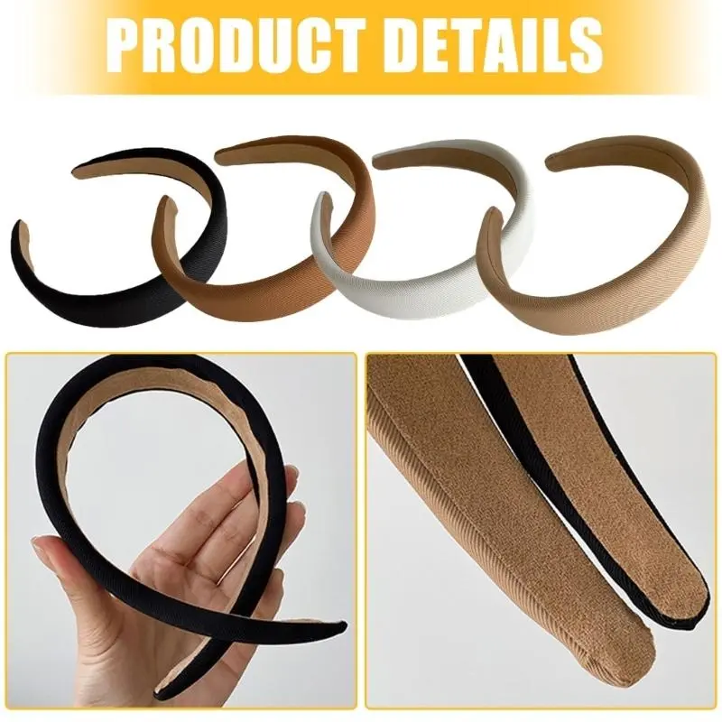 652F Soft Fabric Hairband for Women and Girls Practical Hair Accessory Headband Great for Skincare Routine and Daily Use