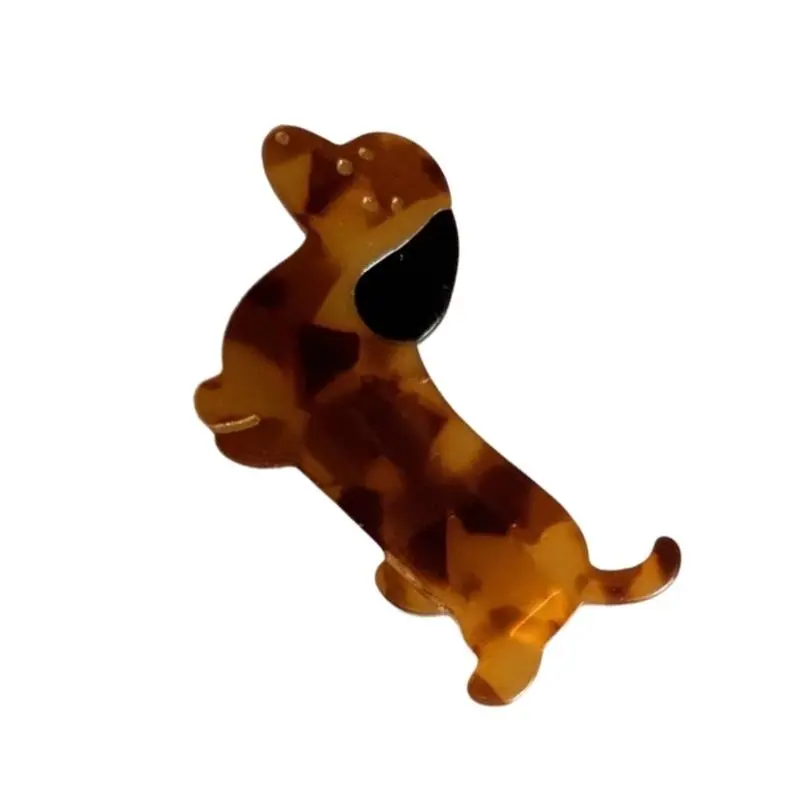 652F Adorkable Cartoon Animal Hair Clip for Girls Kid Barrettes Puppy Dachshund Handmade Hairpins Lovely Hairpins
