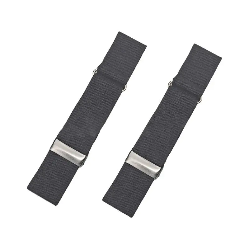 652F 2pack Black Elastics Arm Band Mens Sleeve Garters Holders Stripe Groom Shirt Arm Cuff for Stylish Men and Women