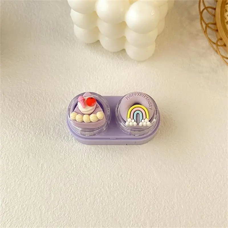 652F Contact Lenses Case Eye Contact Remover Plunger Suction Cup Travel Storage Inserter Remover Tool Safe Lens Placement