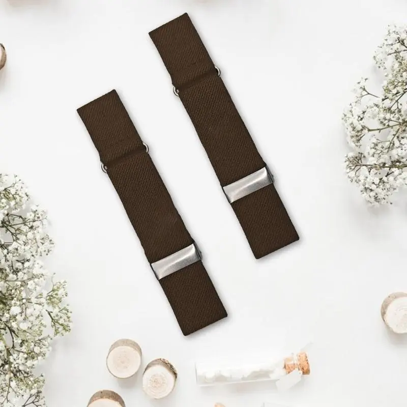652F 2pack Black Elastics Arm Band Mens Sleeve Garters Holders Stripe Groom Shirt Arm Cuff for Stylish Men and Women