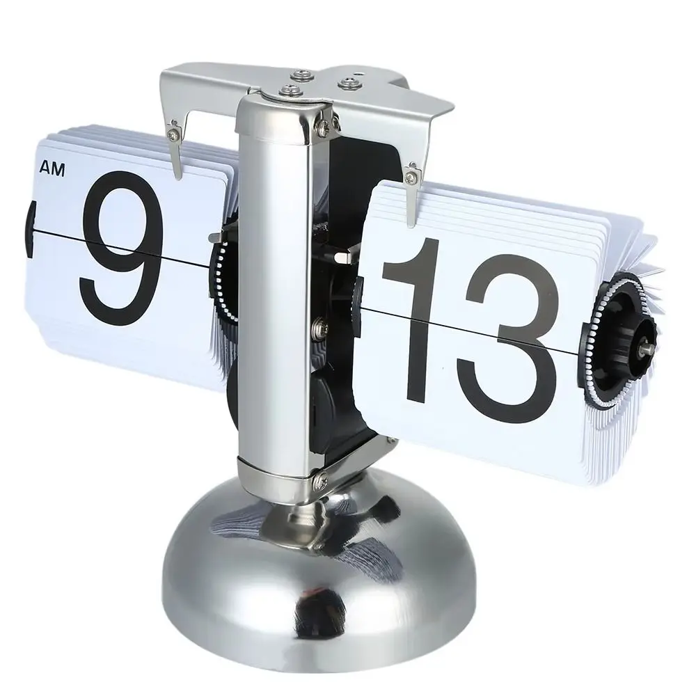 Page Turning Automatically Digital Auto Flip Clock Internal Gear Operated Removable Quartz Time Clocks Easy To Adjust Accurate