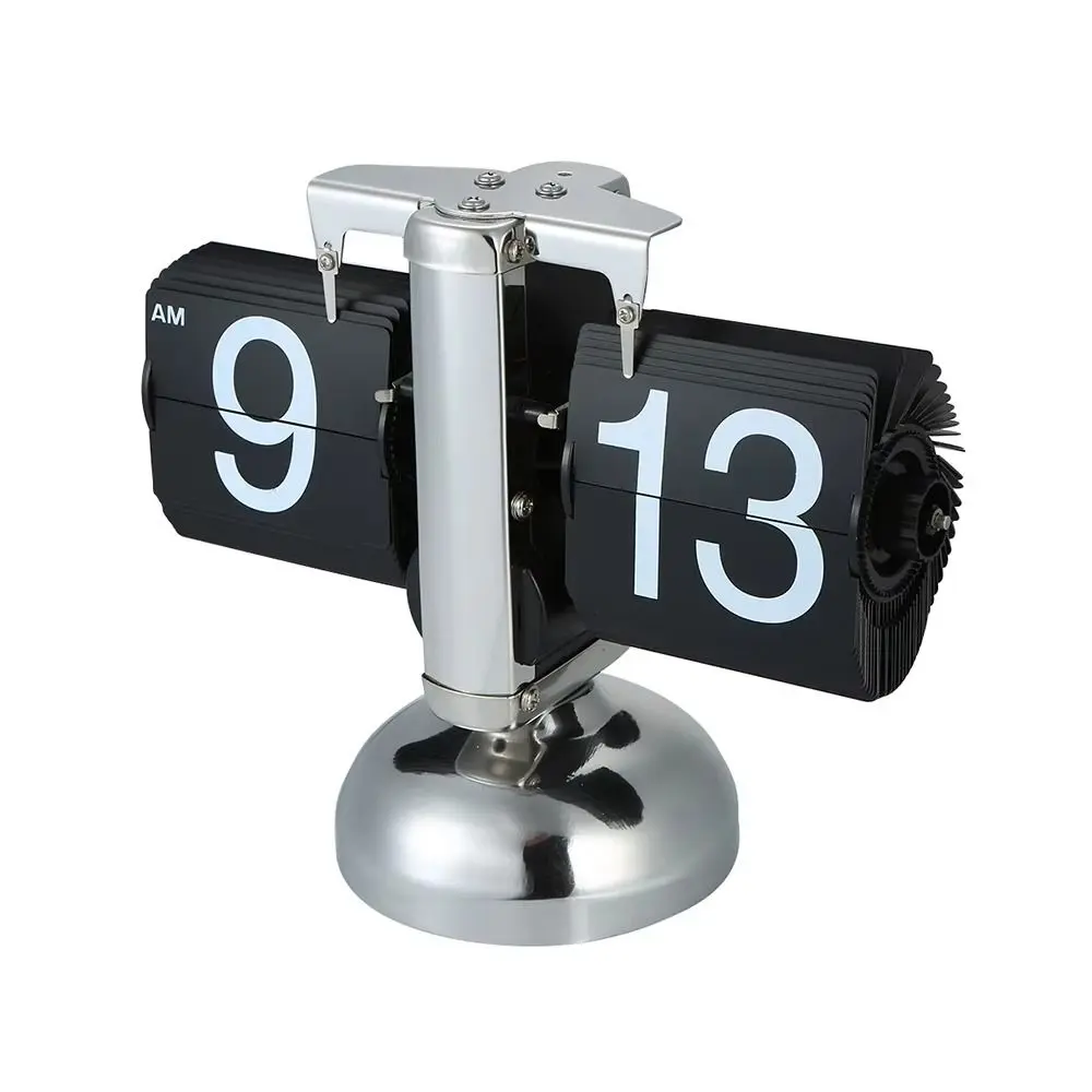 Page Turning Automatically Digital Auto Flip Clock Internal Gear Operated Removable Quartz Time Clocks Easy To Adjust Accurate