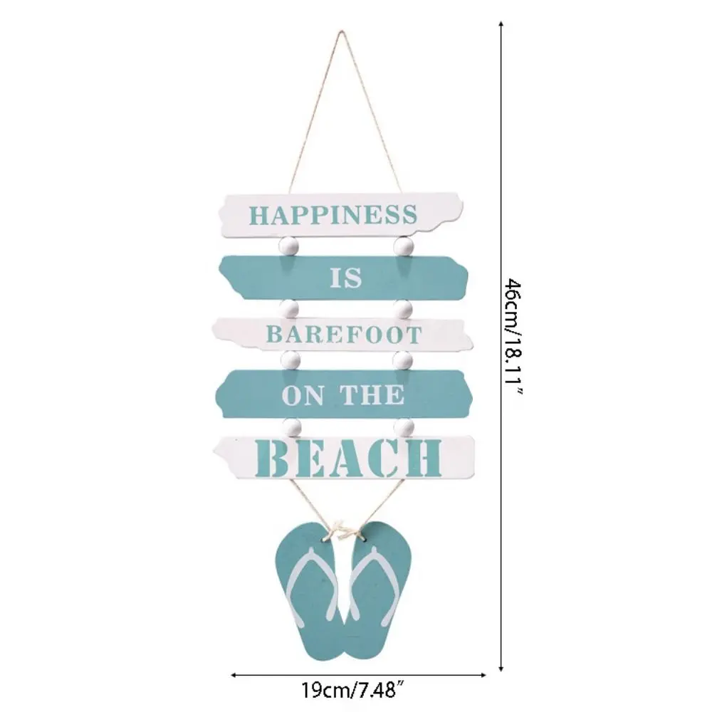 Beach Theme Ocean Wall Hanging Pendant Ocean Style Mediterranean Doorplate Welcome Sign Decortive Wall Hanging Ornament