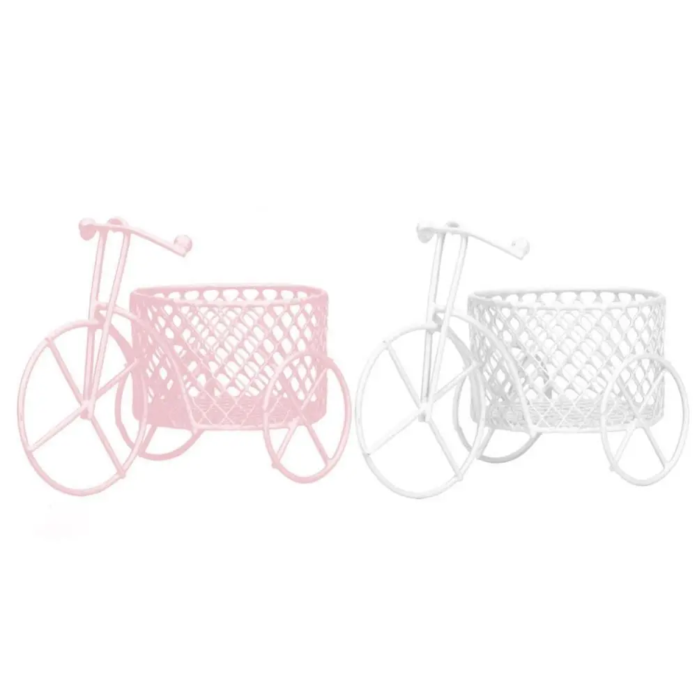 craftsmanship Iron Art Place Flowers Small Container Bare Car Desktop Ornaments Jewelry Stand Candy Rack Tricycle Model